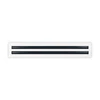 BUILDMART - 24" White Linear Slot Diffuser - 2 Slot - Double Slot - Decorative Air Vent - Modern AC Vent Cover for Ceiling, Walls & Floors - Texas Buildmart Questions & Answers