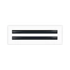 BUILDMART - 12" Linear Slot Diffuser - 2 Slot - Double Slot - White Decorative Air Vent - Modern AC Vent Cover for Ceiling, Walls & Floors - Texas Buildmart Questions & Answers